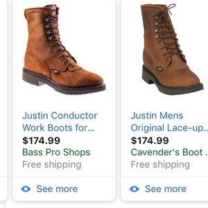 justin work boots style 760